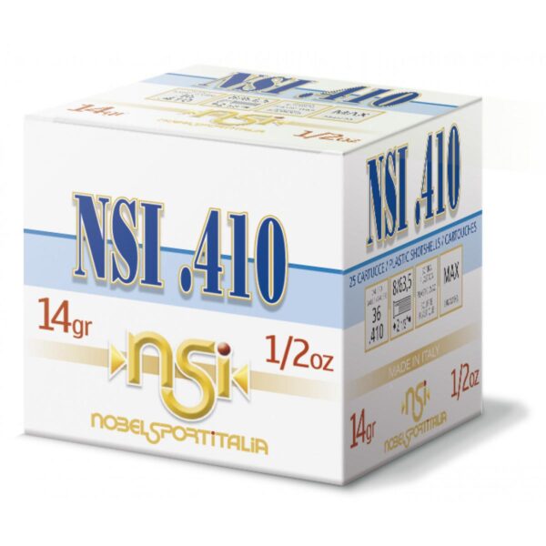 Nobel Sport Shotshells .410 ga 2-1/2" 1/2 oz 1240 fps #9 25/ct